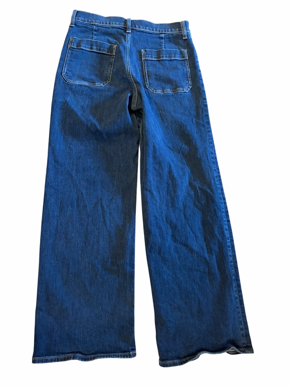 J. Crew Women Full length Slim Wide-Leg high rise Jeans w/ Patch Pockets Size 29 - Picture 6 of 12
